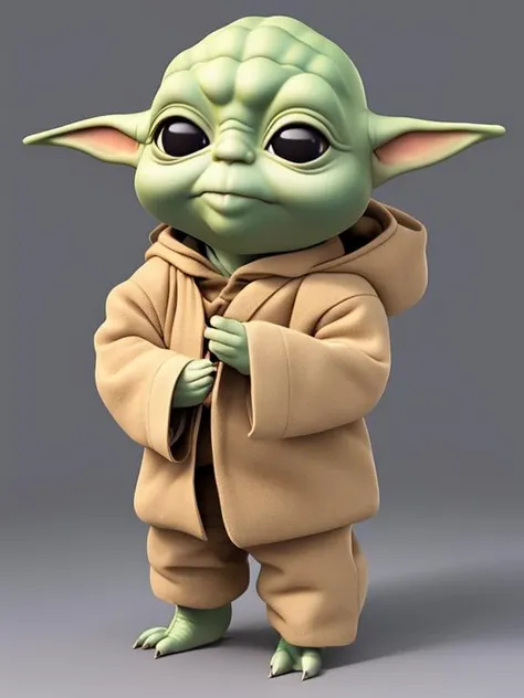 full body,  baby yoda ,  <lora:blindbox_V1:0.9>