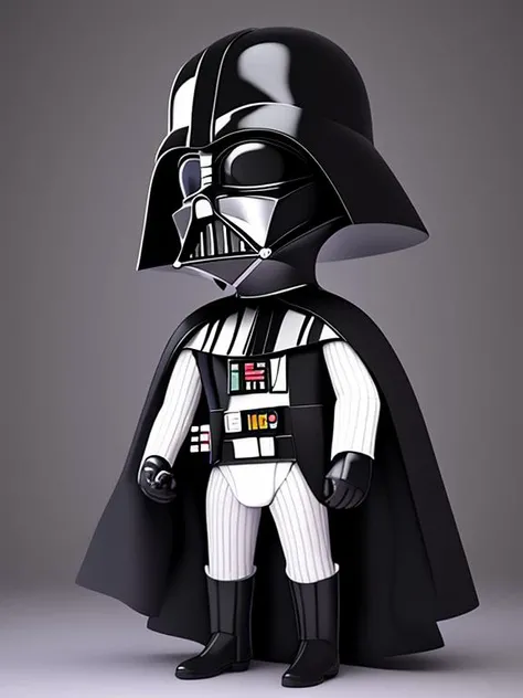 impactful color paint of cute drawing of Dart Vader on a spaceship <lora:Cute_Drawing:0.8>, highly detailed, 8k, sharp, professional, clear, high contrast, crystal clear