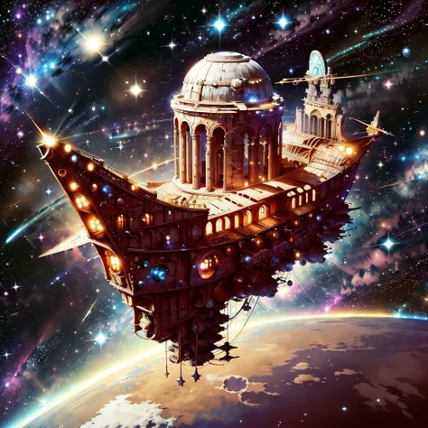 <lora:GrecoRomaPunkAI:.9>
spaceship in space, stars
RomaPunkAI