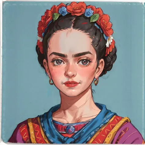 <lora:Frida_Kahlo_by_DevDope-000009:0.3> a closeup of Frida Kahlo
