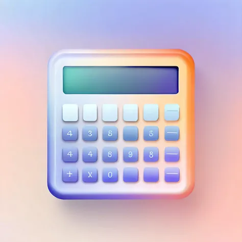 calculator,
realistic,3d,C4D rendering,shining,
gradient,gradient background,blue background,purple background,glassmorphism icon,<lora:glassmorphism_icon:1>,