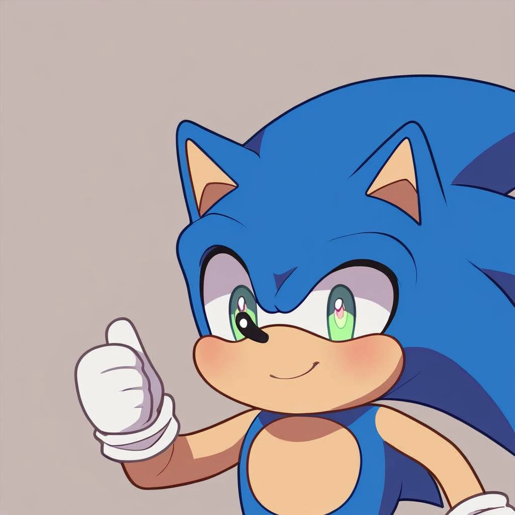 <lora:xl_aprob(pony)-000003:1>,smile,chibi,bright pupils,thumbs up,blush, score_9, score_8_up,
(sonic:1.5), blue hair, hedgehog, 1man,