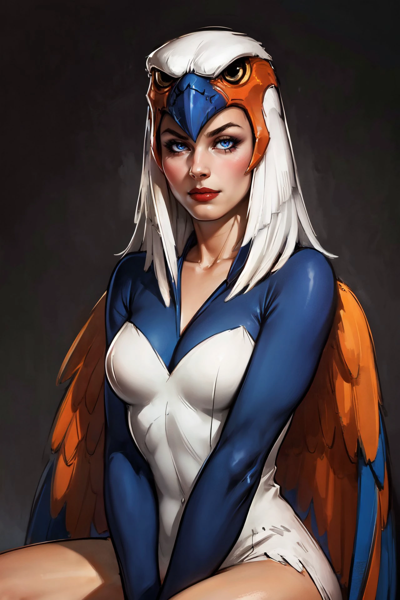 (realistic:1.5), beautiful woman (undressing:1.5), lips parted, (seated:1.5), (hand between legs:1.3), mature, age 21, leaning back, small demure smile, (slim, slender, skinny:1.1), narrow hips, slender thighs, medium breasts, serious, (clothing aside:1.3), highly detailed background, (OverallDetail:1.1), EyeDetail, fFaceDetail, fHandDetail, HairDetail, looking at viewer, sexy, provocative, flushed cheeks, blush, after sex glow, CARTOON_Sorceress_heman_90s_ownwaifu, www.ownwaifu.com, Masters of the Universe background, breasts, long hair, white hair, lips, makeup, lipstick, blue eyes, monster girl, nose, red lips, animification, wings, feathered wings, feathers, white hair, angel wings, white wings, harpy, leotard, winged arms, bird wings, helmet, multiple wings, <lora:CARTOON_Sorceress_heman_90s_ownwaifu-15:0.7>