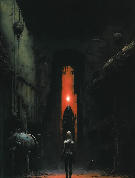 close up view of a (sks woman:1) walking inside an abandoned space station,
sci-fi, horror, intricate details, high contrast,
(artwork by Beksinski, methurlant),
<lora:methurlant:0.6>,
<lyco:locon_emmastone_v1_from_v1_64_32:1.4>