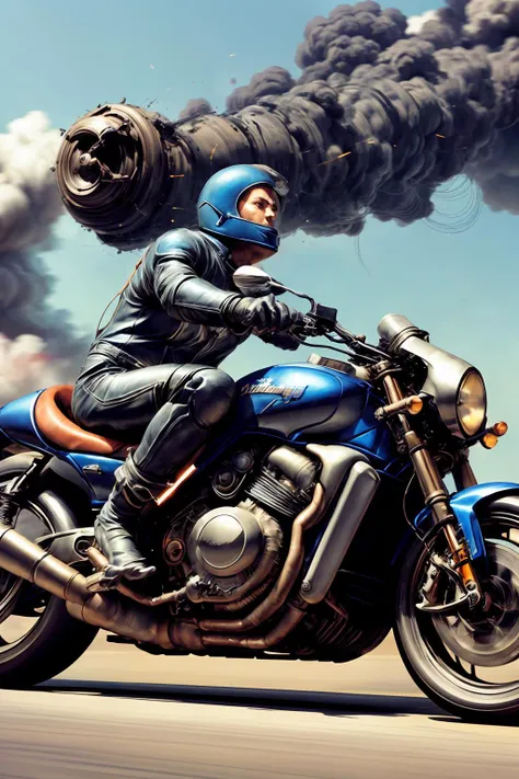 A (speeding) motorcycle the city at high speed,(slow motion:1.3),(Motion blur:1.3),(speed lines:1.4),sense of speed,
Sparks and smoke coming out of tires
methurlant
wind
  <lora:add_detail:1> <lora:epiNoiseoffset_v2:1> <lora:methurlant:1>