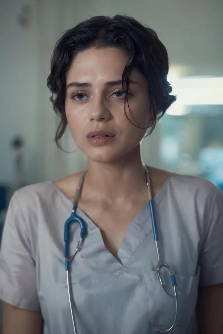 (movie still:1.25), face close-up, 1girl, a nurse in scrubs is worried about her patient's condition, at hospital, soft colors, bokeh, masterpiece, high quality, (high detailed skin:1.1)
<lora:supergirl_the_flash_lora_v01:1> 5up3r