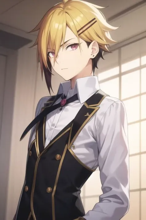 masterpiece, best quality, high quality, 1boy, solo, male focus, looking at viewer, upper body, <lora:kuga_terunori:0.70>, kuga_terunori