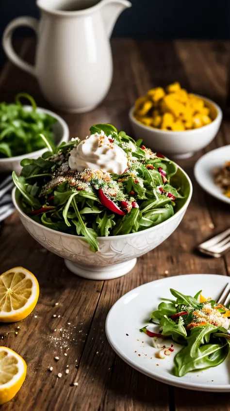 (masterpiece:1.2), (best quality), (ultra detailed), (8k, 4k, intricate),(highly detailed:1.2), (detailed background),
<lora:more_details:0.5> <lora:food:0.7>foodstyle, food
arugula on table,
blurry, Bokeh depth of field, food focus
