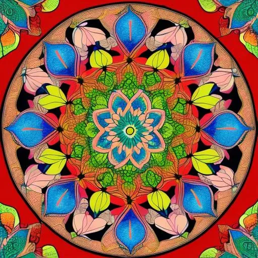 ethereal fantasy concept art of Mandala made of 100 people's heads painting in the style of a Persian Miniature . magnificent, celestial, ethereal, painterly, epic, majestic, magical, fantasy art, cover art, dreamy