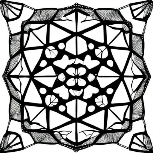 line art drawing crystal molecule grid wallpaper symmetrical . professional, sleek, modern, minimalist, graphic, line art, vector graphics