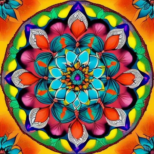 ethereal fantasy concept art of Mandala made of 100 people's heads painting in the style of a Persian Miniature . magnificent, celestial, ethereal, painterly, epic, majestic, magical, fantasy art, cover art, dreamy