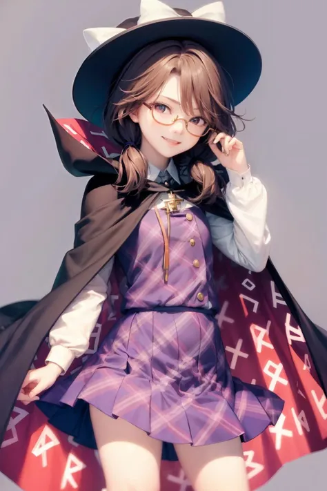 (Highest quality, masterpiece), Intricate details, Sexual, (((witch))), (witchの帽子), ((ボタンを外したwitchの服)), ??????, Love Juice, Small breasts, Pussy, 15 years, , Gray Hair, Messy short hair, Wear glasses, Plain Girl, Very embarrassed face, blush, ((whole body)), Blurred Background, Medieval bedroom,