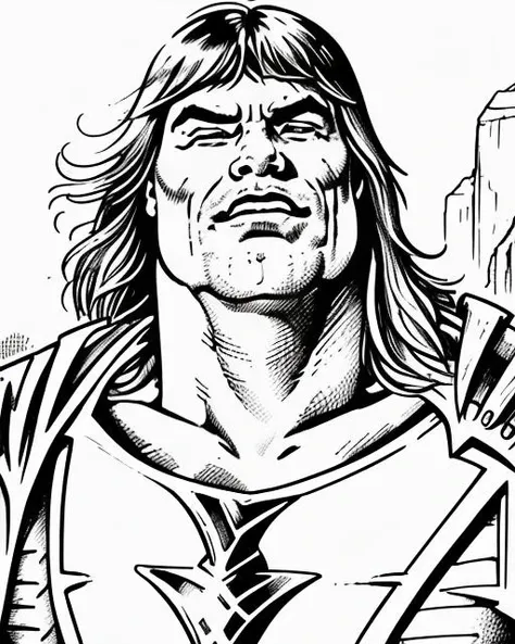 ink drawing, a cinematic portrait of he man <lora:Gaz_Ink_Test:1> <lora:FabulousSecretPowersMeme:1>