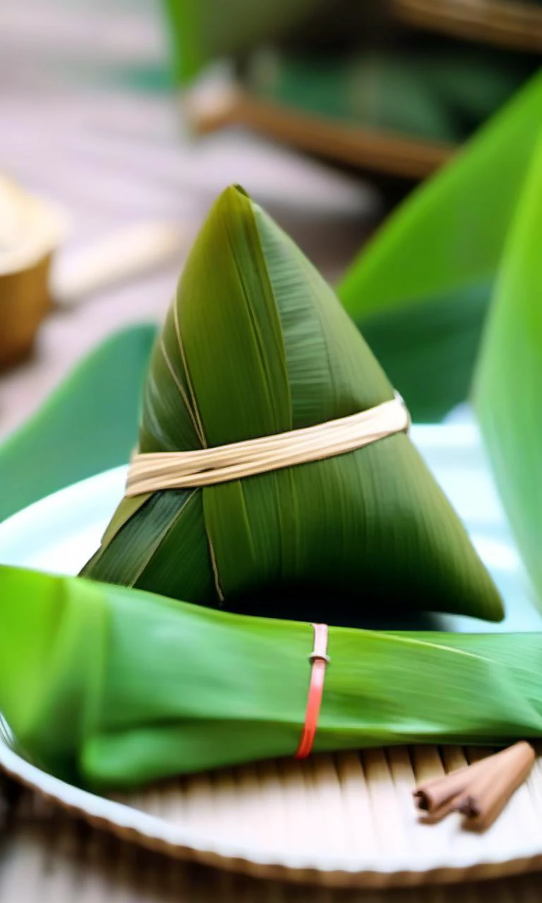 zongzi, no humans,blurry,depth of field,scenery,blurry background,, best quality,High Quality,realistic,RAW photo,masterpiece,8k,insane details,High detail,hyperdetailed, Lighting,Master Lighting,film grain,<lora:cnfood-XL:1>