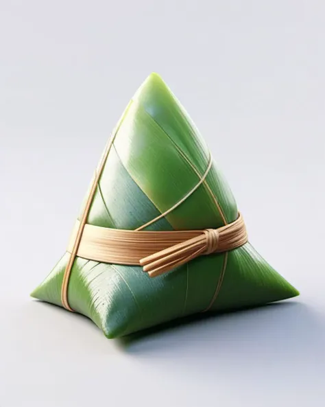 zongzi,<lora:cnfood-XL:1>,, C4D, OC rendering, transparent frosted glass material,Isometri, studio light white background clean background ,xcf <lora:20231126-1701008029332:0.6>