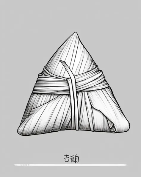 zongzi,,sketch,coloring page,Line drawing,<lora:cnfood-XL:1>