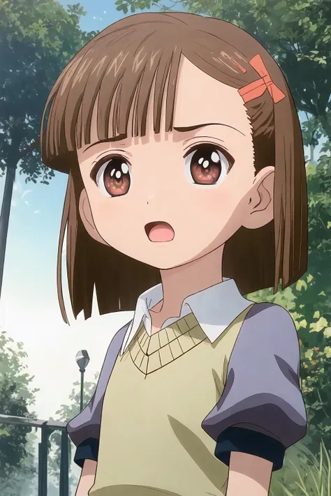 <lora:kinoshita_ringo_v1:1> 1girl, solo, kinoshita ringo, casual outfit, anger, upper body,