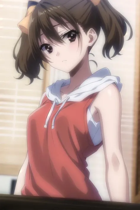 karenkatou, <lora:karenkatou-lora-nochekaiser:1>,
karen katou, short hair, brown hair, twintails, (brown eyes:1.5), short twintails,
BREAK ribbon, sleeveless, hood, hoodie, sleeveless hoodie,
BREAK looking at viewer, full body,
BREAK indoors, classroom,
BREAK <lyco:GoodHands-beta2:1>, (masterpiece:1.2), best quality, high resolution, unity 8k wallpaper, (illustration:0.8), (beautiful detailed eyes:1.6), extremely detailed face, perfect lighting, extremely detailed CG, (perfect hands, perfect anatomy),