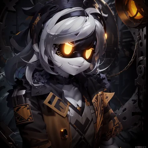 (ray tracing, best quality, ultra detailed, masterpiece:1.4), volumetric lighting, eye pupils dot, glowing eyes
(hi-res yellow eyes, white hair), (detailed_eyes)
a highly detailed epic cinematic concept art CG render digital painting artwork, trending on pixiv, perfect composition, vivid, colorful, cinematic, rule of thirds, majestic, detailed, sharp, painting
bokeh, (light particles:1.3), looking at viewer, highres, superb, 8k wallpaper, extremely detailed, soft lighting, 4k, smooth lighting, 8k, depth of field, smooth focus, hyper detailed, detailed eyes, eyes focus, (solo:1.2), (dim lighting:1.3), bokeh, lens flare, (close-up)
trenchcoat, snow, smile, (1guy, male focus)
<lora:MroreosMurderdrones_v10:1>, glitchproductions, murderdrone, robot, android, glowing eyes, ndrone
<lora:theovercomer8sContrastFix_sd15:1>, to8contrast style