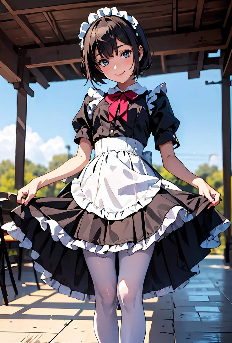(masterpiece, best quality), 1girl, <lora:ojigi:0.8> (ojigi,curtsey:1.3), 1girl, smile,skirt