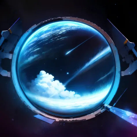 ((((ultra illustrated style:1.0)))),best quality,best animated,masterpiece,ray tracing, global illumination,blue theme, scenery, planet, star (sky), no humans, sky, space, bubble, starry sky, glass<lora:blue theme:1>