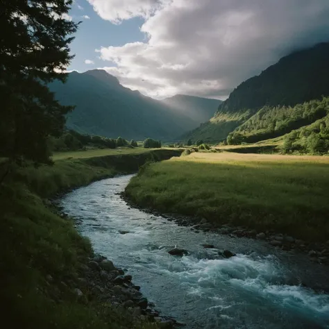 cinematic film still of Kodak Image of <lora:Film Grain style:1> high image noise:1.2 high image Grain:1.2
Film grain still image of a view of a valley with a river running through it,outdoors,sky,day,cloud,water,tree,blue sky,no humans,cloudy sky,grass,scenery,mountain,landscape,mountainous horizon , cinematic look, film look, filmic, contrast, detailed, high quality, sharp image, film color, Kodak Motion Picture Film style, different color, different people, different look, different style, 35MM Film, 16MM Film, Photographic film, music video style, artistic style, cinematic style, film granularity, film noise, image noise, artistic effect, Fujicolor, Fuji film, Analog photography, movie style, movie still, Film grain overlay, Film Grain style, shallow depth of field, vignette, highly detailed, high budget, bokeh, cinemascope, moody, epic, gorgeous, film grain, grainy
