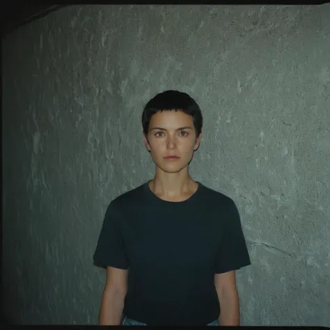 UHD, 4k, ultra detailed, cinematic, a photograph of Kodak Image of  <lora:Film Grain style:1> high image noise:1.2 high image Grain:1.2 Kodak Gold 200
Film grain still image of a woman standing in front of a wall with a light on,solo,looking at viewer,short hair,shirt,black hair,1boy,upper body,male focus,border,dark,black border , cinematic look, film look, filmic, contrast, detailed, high quality, sharp image, film color, Kodak Motion Picture Film style, different color, different people, different look, different style, 35MM Film, 16MM Film, Photographic film, music video style, artistic style, cinematic style, film granularity, film noise, image noise, artistic effect, Fujicolor, Fuji film, Analog photography, movie style, movie still, Film grain overlay, Film Grain style, epic, beautiful lighting, inpsiring