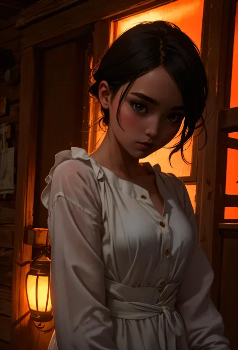 FlorencePugh,Parisienne dress,feminine pose,well-lit wooden structure,abandoned Wild West ghost town,late afternoon,colorful red light,very emotional camera angle,medium format camera,in the style of (Life Magazine), <lora:epi_noiseoffset2:1> <lora:exposure_control_v10:-0.7> <lora:light_slider_v10:-4>