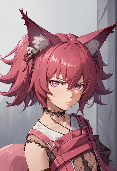 best quality, masterpiece, highres, solo, (shamare_arknights:1.10), angry, annoyed, portrait, looking at viewer, 31 <lora:shamare_arknights:0.80>