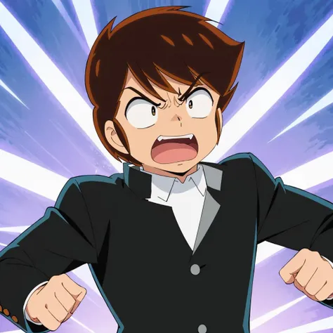 <lora:AtaruMoroboshi001:0.7>,open mouth,angry,
AtaruMoroboshi,1boy,
gakuran,collared shirt,