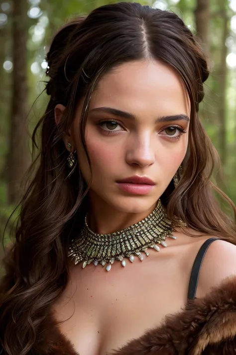 beautiful woman (sfnr-4000:.99), perfect hair, jewellery, ((portrait)), (closeup:1.2), ((from the waist up)), (((A deep fir forest environment:1.2 ))), natural skin texture, ((pilgrim costume :1.2)), 24mm, 4k textures, soft cinematic light, adobe lightroom, photolab, hdr, intricate, elegant, highly detailed, sharp focus, ((((cinematic look)))), soothing tones, insane details, intricate details, hyperdetailed, low contrast, soft cinematic light, exposure blend, hdr, faded, now, ("I've got a bad feeling about this.":1.1)