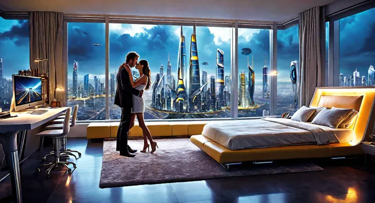 {"prompt": "Center of the picture and in focus(((1 WOMAN and 1 MAN are making love beautifully.))) BREAK Futuristic high-rise apartment in a futuristic city. Big open plan apartment with huge windows and excellent view of the Futuristic city skyline. BREAK ((((Man and Woman making love beautifully))) is the focal point of this picture. BREAK (((add futuristic detail))), Draw highly detailed night life city skyline with all types a flying Vehicles and transportation you would expect to see tin the future. Draw big massive windows highlighting the futuristic city. BREAK pay special attention to drawing hands and feet correctly, quality is of utmost importance especially drawing perfect eyes. BREAK Draw penis and pussy perfectly. Award winning National Geographic Magazine type photography in ultra high definition 8K, photo realistic, Photo realism., Detailed and Intricate, Photo, Realistic, Beautiful Lighting", "negative_prompt": "censorship, worst quality, low quality, low contrast, blurry, low quality, medium quality, watermark, username, signature, text, (((bad anatomy)))censored, SFW. MORE THEN ONE MAN AND ONE WOMAN. SINGLE WOMAN, SINGLE MAN, text, watermark", "seed": 2574532365, "use_stable_diffusion_model": "IrisHeavenlyBlue-3heartschasingDragons-0.50000", "clip_skip": true, "use_controlnet_model": null, "use_vae_model": "sdxl_vae", "sampler_name": "dpmpp_2m", "width": 1536, "height": 832, "num_inference_steps": 150, "guidance_scale": 15.0, "use_lora_model": null, "use_embeddings_model": null, "tiling": null, "use_face_correction": null, "use_upscale": null}