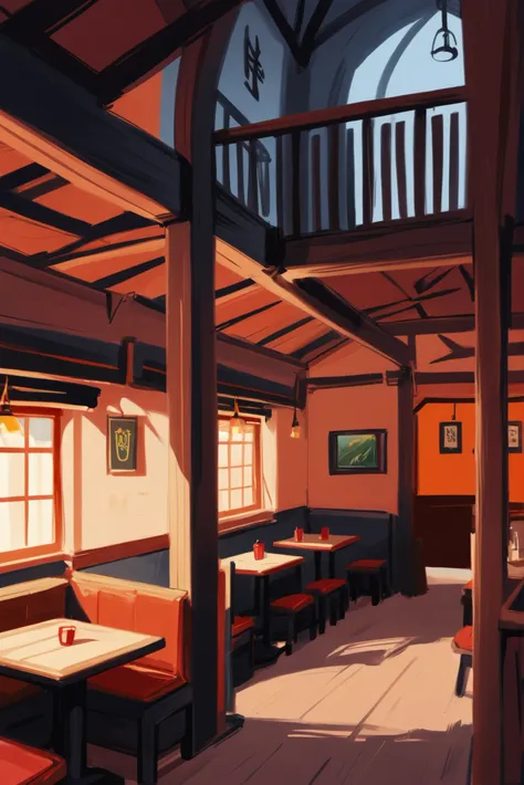 rough digital painting, sketch, anime style, warmly lit interior, in a Dracopunk tavern<lora:EnvyStarlightAnimeDigitalPainting02:1>