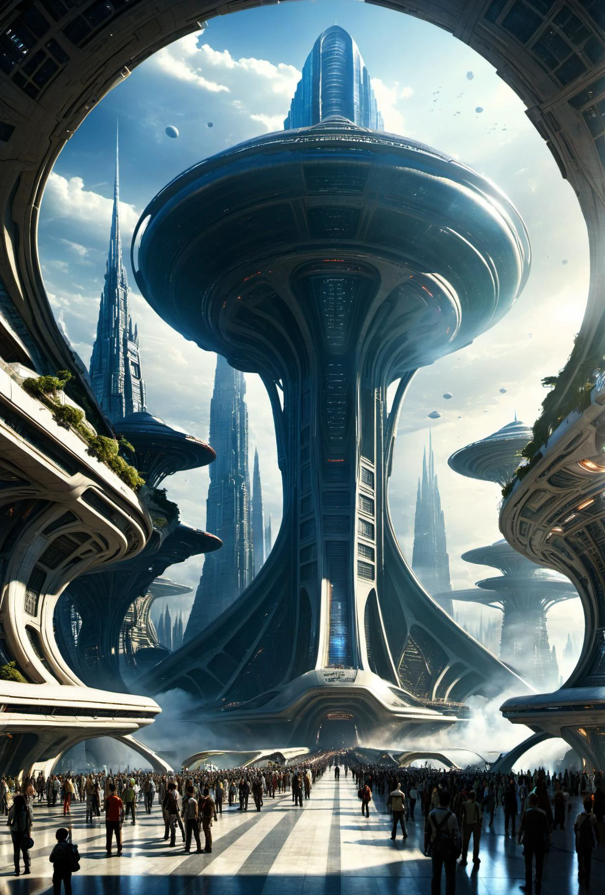 radial, inside of huge alien metropolis, walkway, building, people, tower, gigantic, futuristic, scary, scifi, highly detailed <lora:xl_more_art-full_v1:0.8> <lora:EnvyRadialXL01:1>