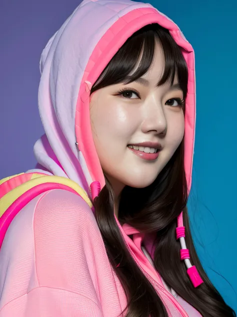 yerin in pink hoodie, standing, long hair, smiling, colorful
, hyper realistic lifelike texture dramatic lighting unrealengine trending on artstation,award winning photo,nikon RAW photo,8 k,Fujifilm XT3,masterpiece, best quality, realistic, photorealistic,ultra detailed,extremely detailed face,
<lora:yerin-sd1.5-n30-e555-v1-000001:0.8>