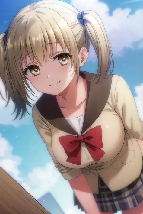 anime, (masterpiece), (Highest quality), (Very detailed), (best shape), (Best Shadow), (absurdes), (Detailed Background), (so beautiful), Shiny, Beautiful eyes in every detail, Extraordinary, Countershading, Detailed soft lighting, an exquisite animation shape, 8k, 32K, High resolution, unity 8k wallpaper, shape, anime style, Perfect lighting, Extremely detailed CG, Sakuragi Hand, blush, Embarrassing, A kind smile, Accidental exposure, Open your mouth, library, (Embarrassing:1.1), (blush:1.2), (shout:1.1), (Move a row:1.1), Sweat, Heavy breathing, ((Motion Lines)), serafuku, black jacket, ((white plaid pleated skirt, light blue bow)), white bra, show off bra, (skirt lift:1.3), ( penis shadow)), facing viewer, from above, Perfect body