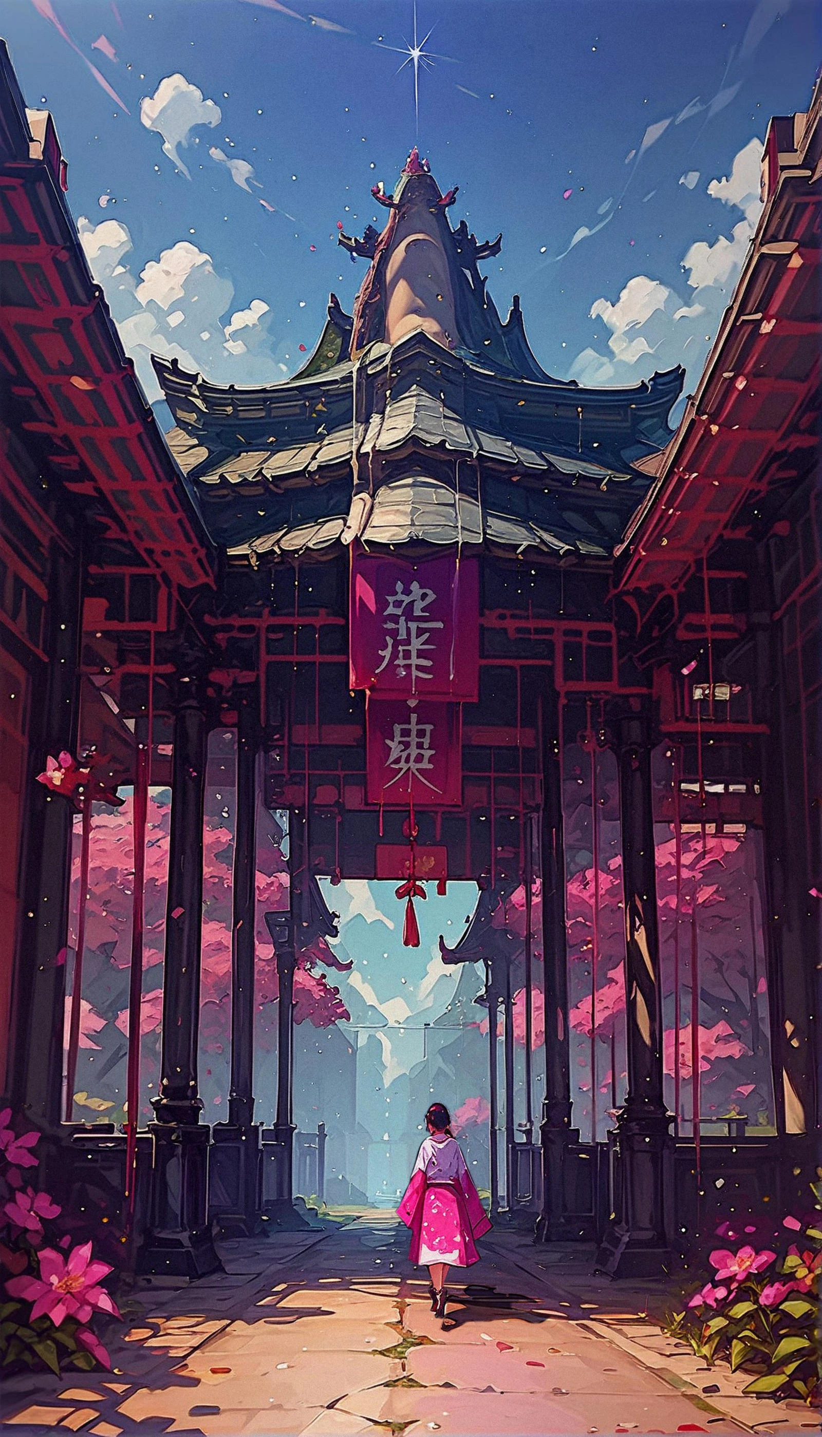(score_9, score_8_up:1.1), score_7_up, Japan, japanese, japan country, japan temple, japanese architecture, walking, japan flower <lora:Expressive_H-000001:0.8> <lora:EGirlMakeup:0.6> <lora:pony/twilight_style:0.8> d4rk01l <lora:vixon gothic oil style:0.7>