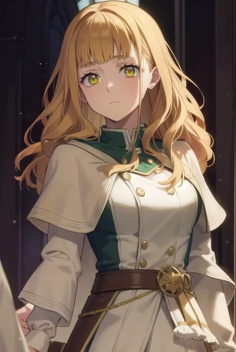 mimosavermillion, <lora:mimosavermillionv2-lora-nochekaiser:1>,
mimosa vermillion, brown hair, (green eyes:1.5), blunt bangs, bangs, medium hair, wavy hair,
BREAK dress, capelet, long sleeves,
BREAK looking at viewer,
BREAK outdoors,
BREAK <lora:GoodHands-vanilla:1>, (masterpiece:1.2), best quality, high resolution, unity 8k wallpaper, (illustration:0.8), (beautiful detailed eyes:1.6), extremely detailed face, perfect lighting, extremely detailed CG, (perfect hands, perfect anatomy),