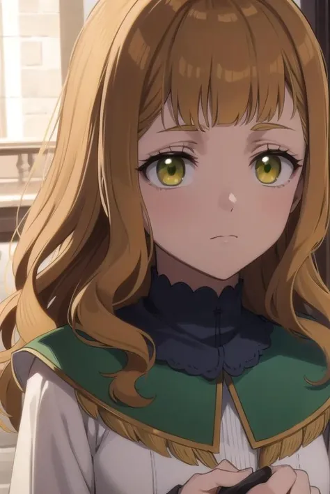 mimosavermillion, <lora:mimosavermillionv2-lora-nochekaiser:1>,
mimosa vermillion, brown hair, (green eyes:1.5), blunt bangs, bangs, medium hair, wavy hair,
BREAK dress, capelet, long sleeves,
BREAK looking at viewer, full body, upper body,
BREAK outdoors,
BREAK <lora:GoodHands-vanilla:1>, (masterpiece:1.2), best quality, high resolution, unity 8k wallpaper, (illustration:0.8), (beautiful detailed eyes:1.6), extremely detailed face, perfect lighting, extremely detailed CG, (perfect hands, perfect anatomy),