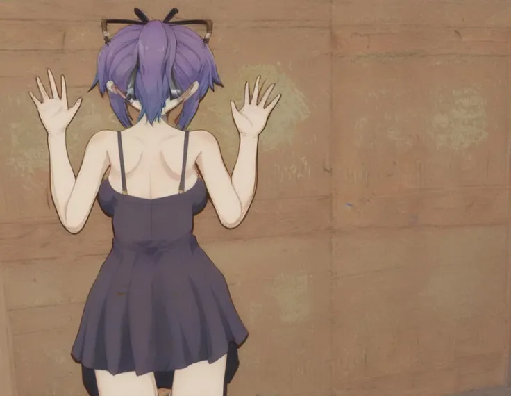 score_9, score_8_up, score_7_up,
1girl, inside, art gallery,
solo, solo focus,
masterpiece, best quality,
1girl, ProjektMelodyOriginal, bandaid on nose, short hair, ponytail, hair ribbon, hairclip, medium breasts, zPDXLxxx, <lora:ProjektMelodyOriginalPDXL_V1-Manityro-CAME:0.8>,
<lora:flattening:1.2>, on stomach, (paper thin:1.3),(flattened girl:1.3), (flattened:1.3), on wall, purple dress, standing behind wall