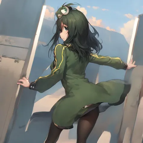 <lyco:boku_no_hero_academia_V34000:1.5:0.6> asui tsuyu solo
