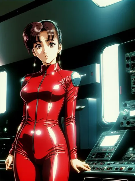 (urushisato:1.0), 

1980's and 1990's sexy cute plugsuit, skinsuit, photo of k-pop idol, toshiba yamaha sony product designs, vintage electronics spaceship interior background, high detail, 

 <lora:urushisato_v7:0.8>