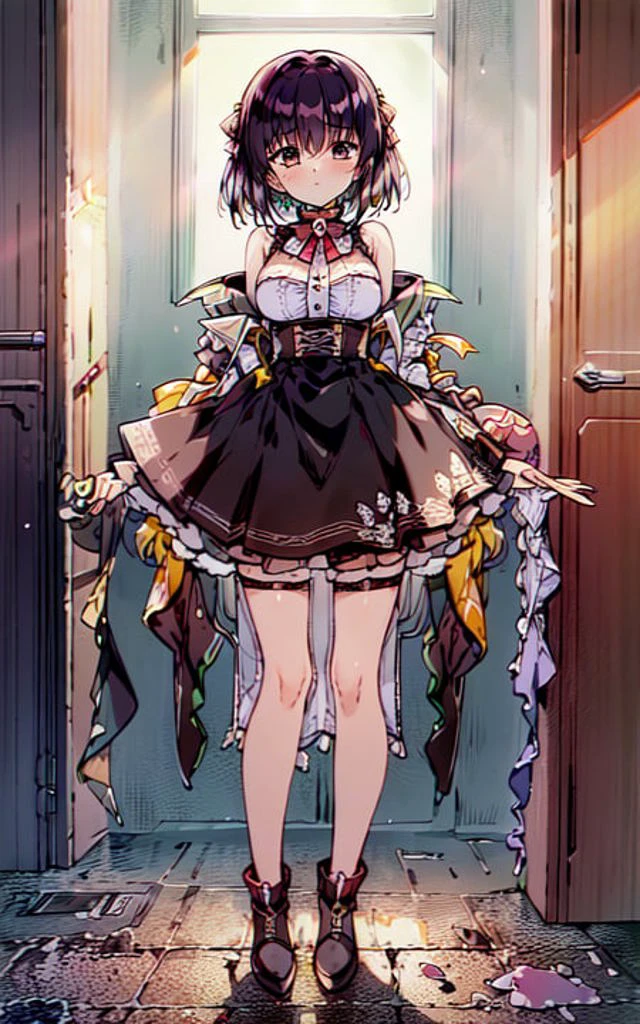 masterpiece, best quality, 1girl, standing, <lora:urushi_satoV7:1.5>