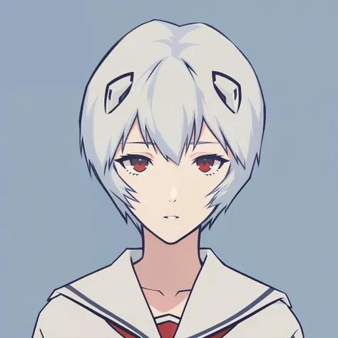 Modern flat logo, vector design, monochrome, themed colors (white, red, blue), geometric, portrait, 1girl, ayanami_rei, expressionless, (tokyo-3__school_uniform), looking_at_viewer, simple style, sharper, sharp focus, clean lines, outline, minimum details, minimal detailed,
aesthetic, detailed, beautiful color, amazing quality, best quality, high quality, <lora:ayanami_reiv2:0.5>, <lora:LogoRedmondV2-Logo-LogoRedmAF:1>,