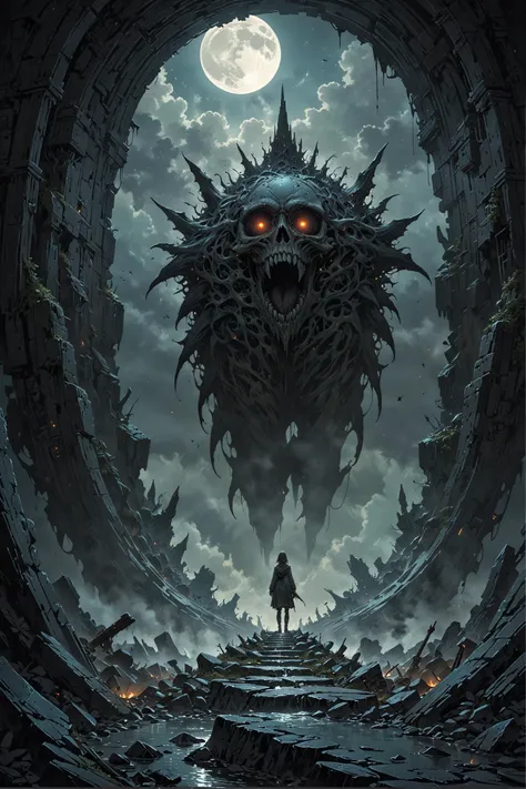 sci-fi, art by Michael Hutter, digital art, In the midst of a bustling marina, a robotic Woodpecker, dressed in futuristic cybernetics, stands tall and proud. The wooden figure is depicted in intricate detail, with its metallic body reflecting the colors of the surrounding water. From inside the boat, Surrealist painting, dark and macabre themes, intricate detail, psychological depth