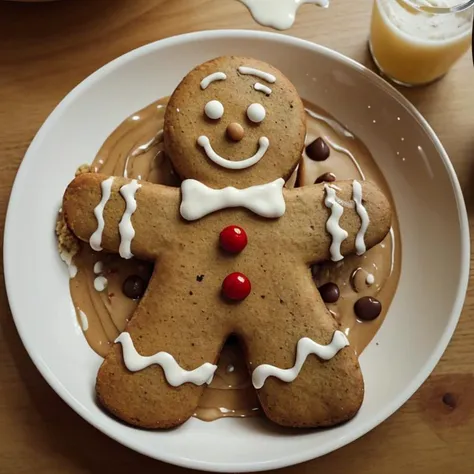 ((masterpiece,best quality)),  <lora:Gingerbread_Man:0.8>, Gingerbread_Man, food, cookie, food focus, no humans,  solo, smile,