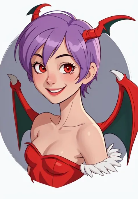sfw, <lora:darkstalkers_lilith_nai:0.8>, darkstalkers_lilith, portrait, smile, (seductive, alluring, charming:1.3), seductive, (ultra-high res, high details, absurdres:1.3)