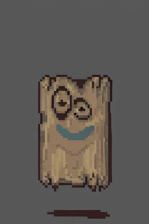 <lora:SNES Earthbound Enemies V11-000008:1.0>,Earthbound_enemy, neutral grey background, pixelart, drop shadow, <lora:Plank-10:1> plank, no humans