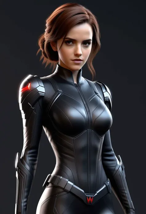 1girl
emma watson as black widow
3D Pixar anime style,