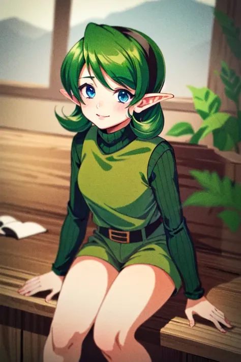 1girl, saria \(the legend of zelda\), masterpiece, best quality, best_quality

 <lora:sariaLozOot_sariaV1:0.8>